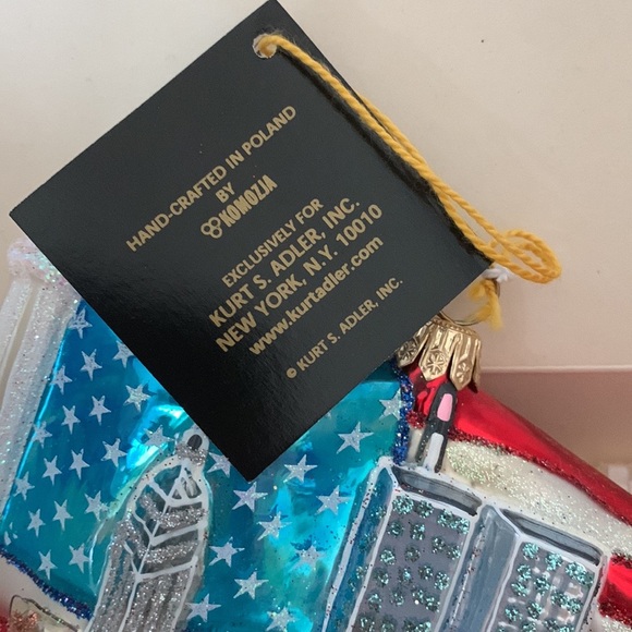 NEW KURT ADLER POLONAISE STARS & STRIPES Christmas ornament  FLAG USA AP 1479 - Picture 6 of 8